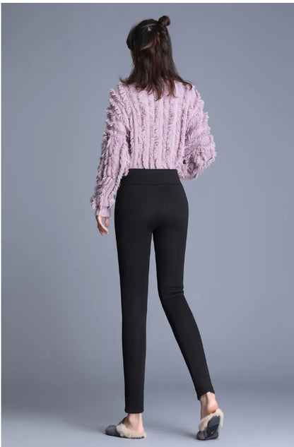 Gefütterte Winter-Leggings für Damen – warm